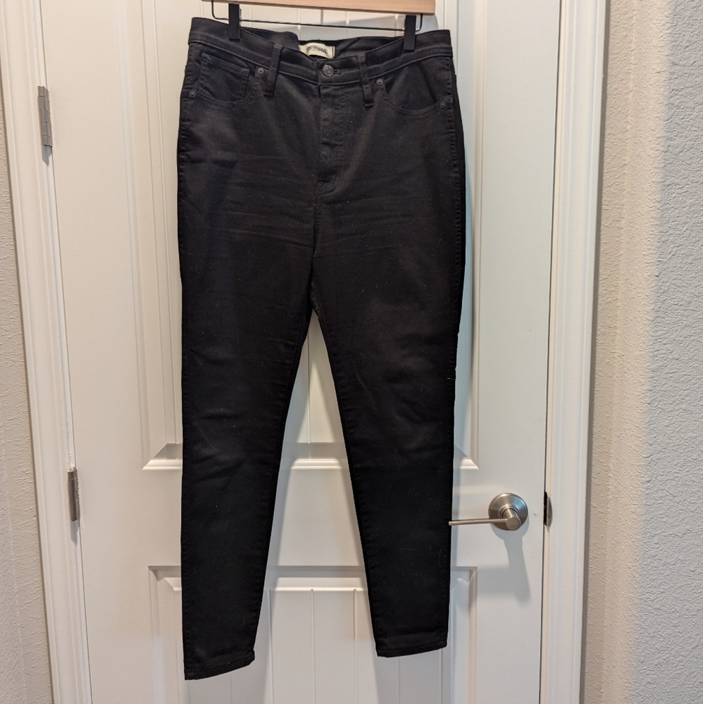 Madewell Black 10" High Rise Skinny Jeans